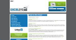Desktop Screenshot of postesvacants.excelsys-rh.com